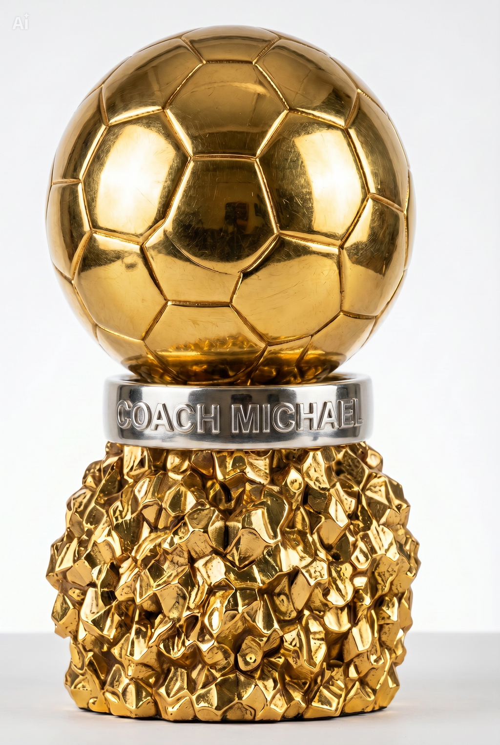 Personalized Ballon d'Or Inspired Trophy | Custom Coach Award | Football Coach Gift | Golden Soccer Trophy | Custom Name Award
