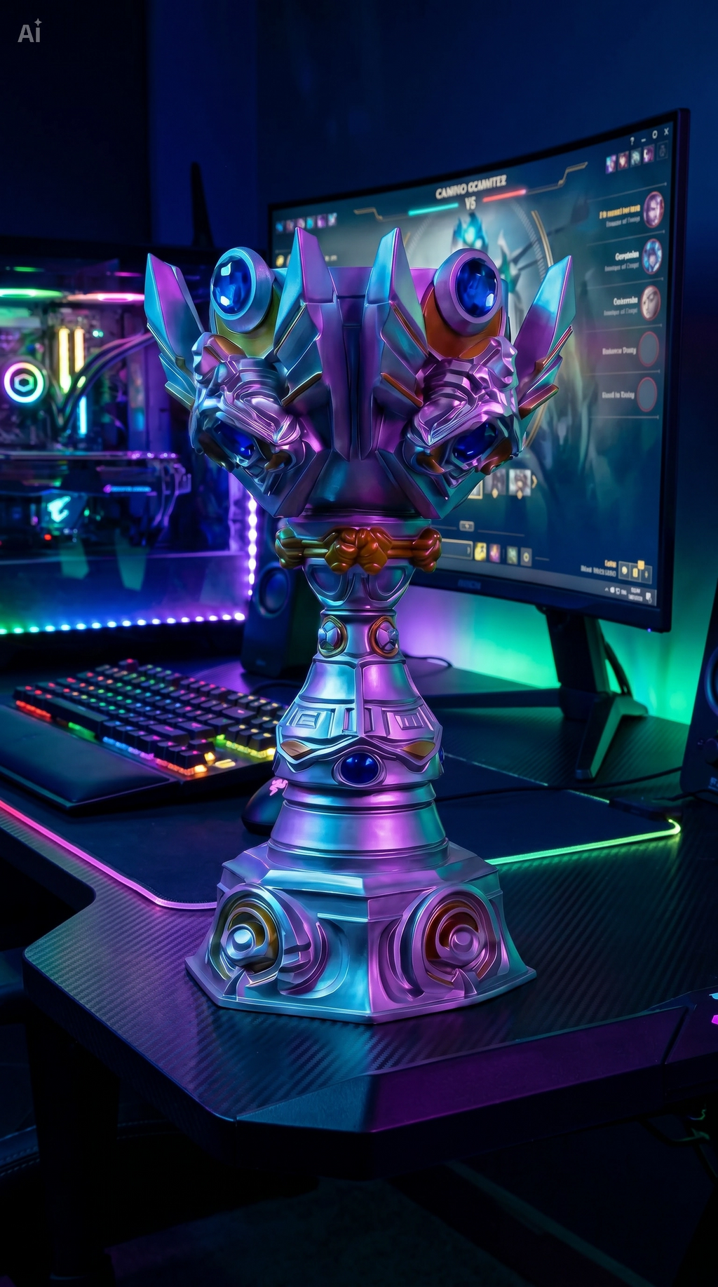 League of Legends Summoner's Cup Replica Trophy - Customize Name